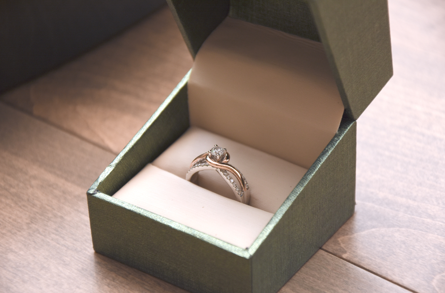 an engagement ring