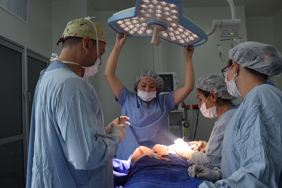surgeons during an operation